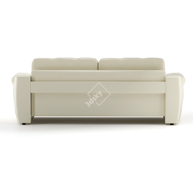 Luxurious Skai 3r Dollaro Sofa 3D model image 3