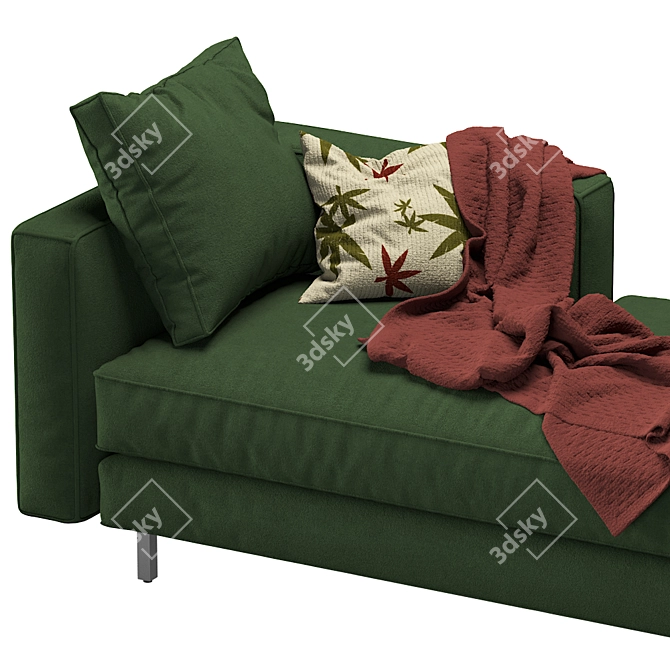 Elegant Hunter Lounge Sofa 3D model image 4