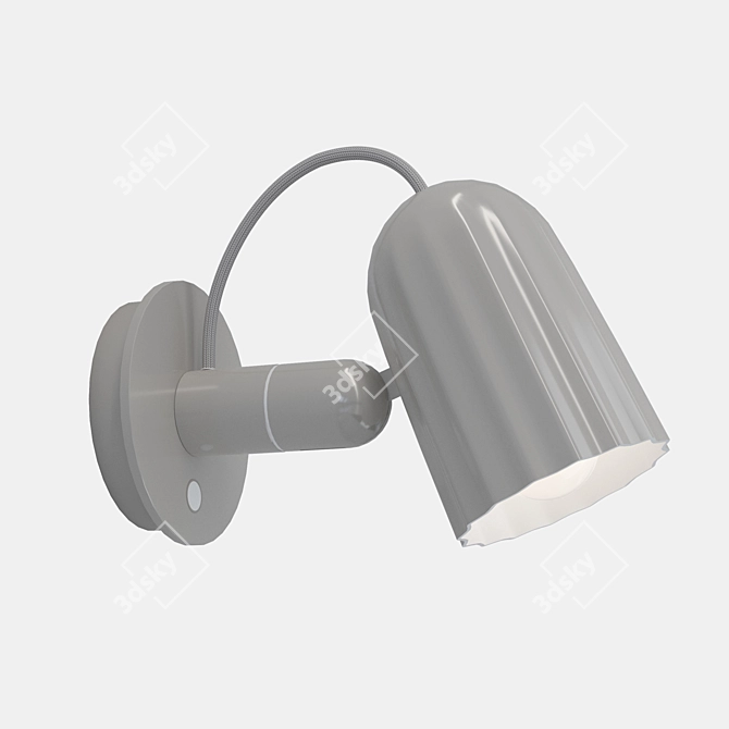 Minimalist Wall Lamp HAY 3D model image 1