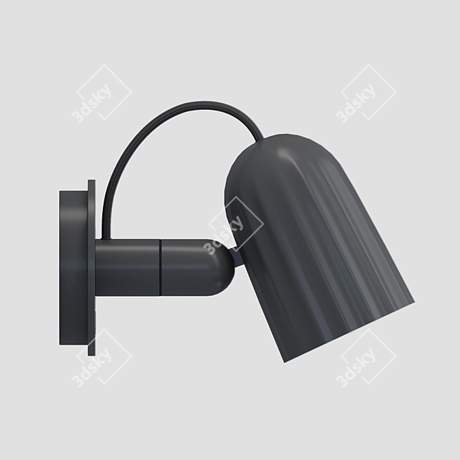 Minimalist Wall Lamp HAY 3D model image 5