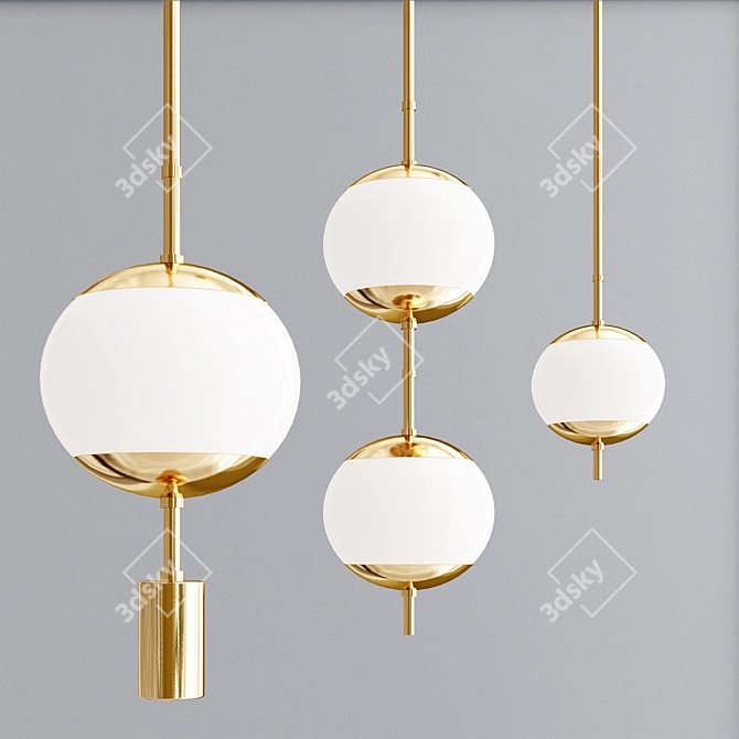 Elegant Monroe Collection Lighting 3D model image 2