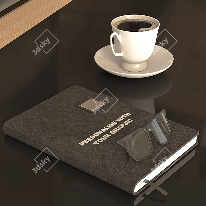 Modern Office Conference Table 3D model image 3