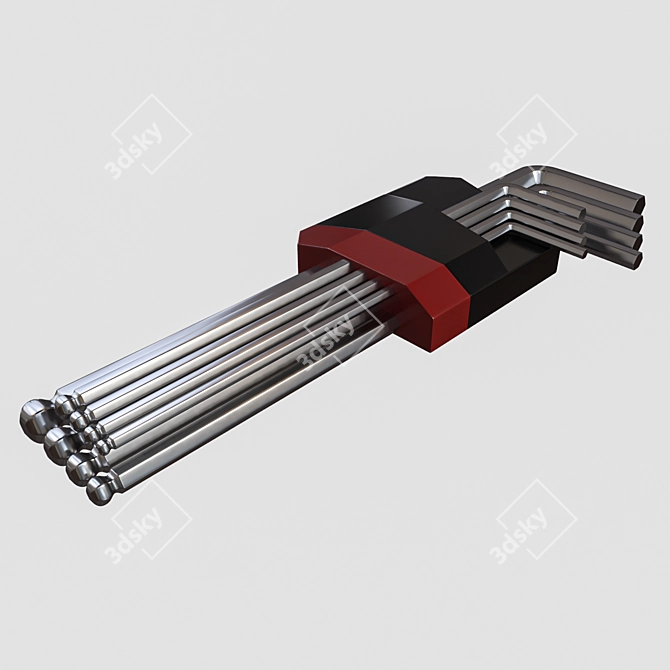 Versatile Allen Tool Set: 63-Polygon Design | 3Ds Max 2015 Compatible 3D model image 2