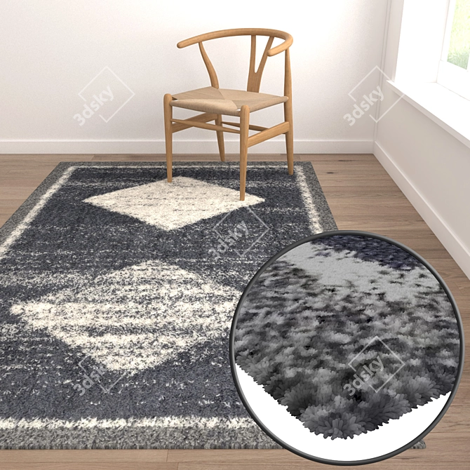 Luxury Carpet Set: High-Quality Textures 3D model image 5