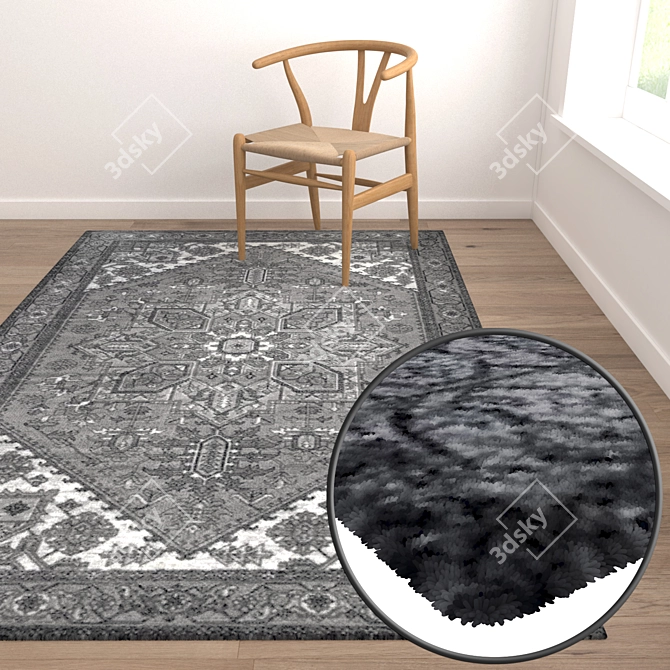 Luxury Carpets Set | High-Quality Textures 3D model image 5