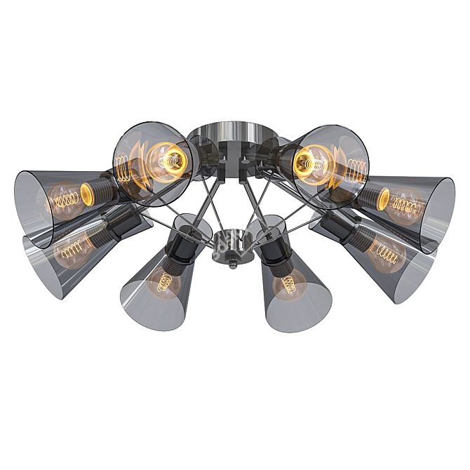 Rivoli 3025: Elegant Overhead Chandelier 3D model image 1