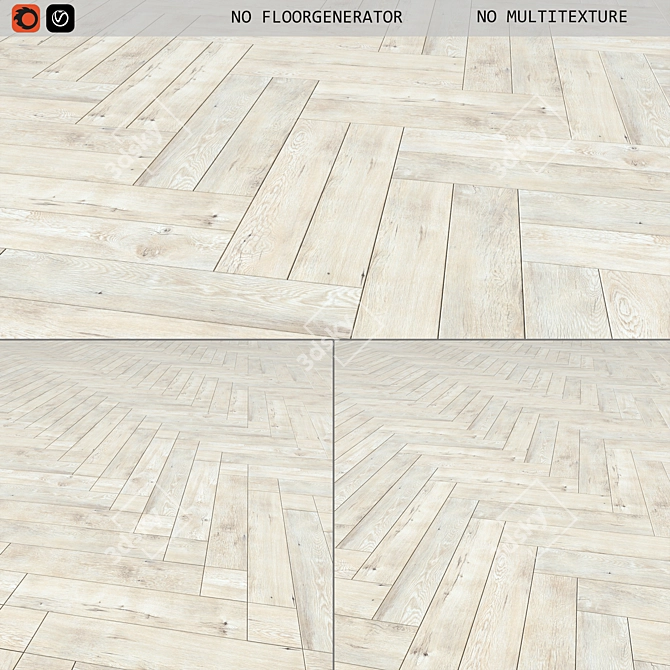 Versatile Laminate Flooring Tiles 3D model image 1