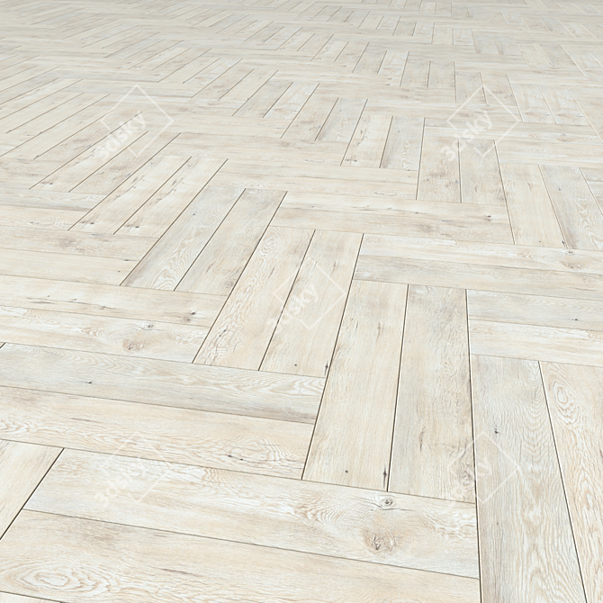 Versatile Laminate Flooring Tiles 3D model image 2