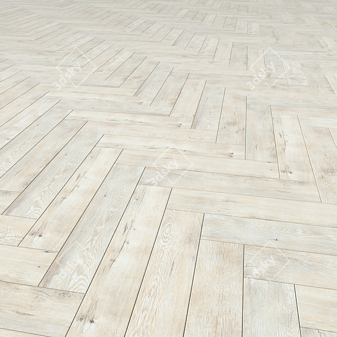 Versatile Laminate Flooring Tiles 3D model image 4