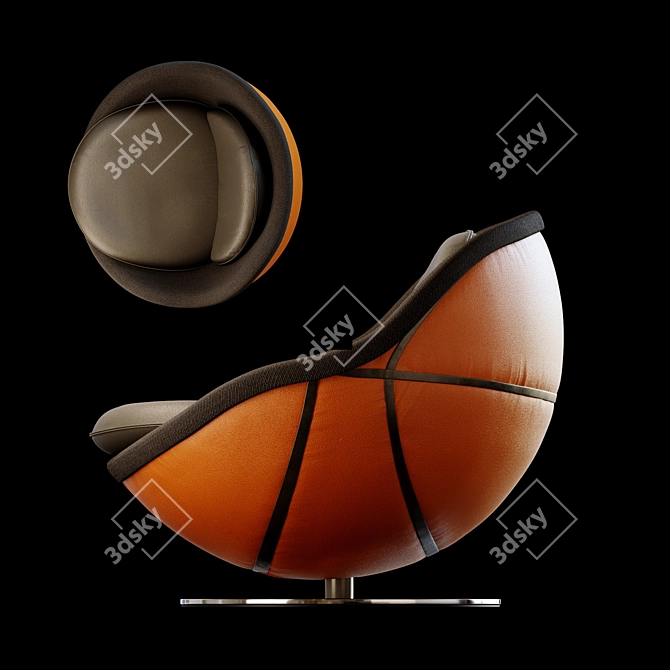 NBA Lounge Chair: Ultimate Comfort and Style 3D model image 4