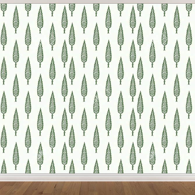 Seamless Wallpaper Set - 3 Colors 3D model image 3