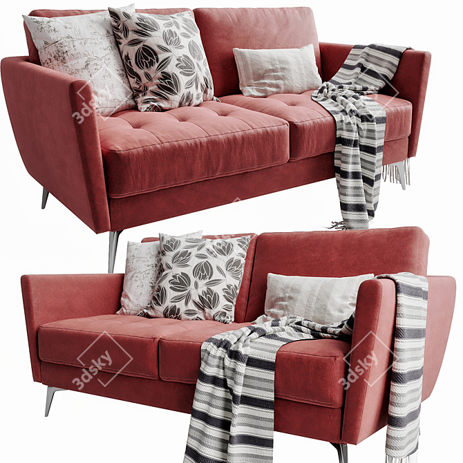 Contemporary Boconcept Osaka Sofa 3D model image 4