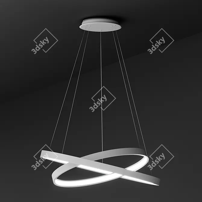 ULIGHT Halo-In Pendant Lamp - White 3D model image 1