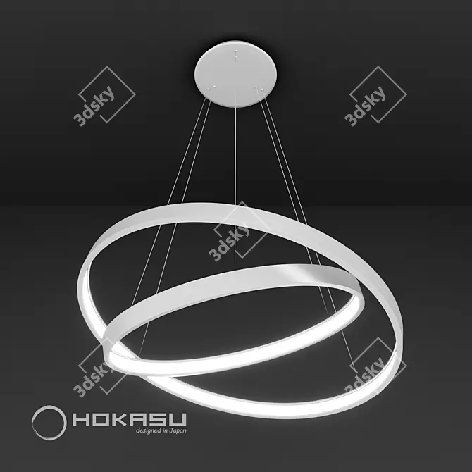 ULIGHT Halo-In Pendant Lamp - White 3D model image 3