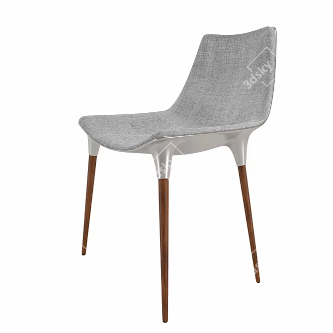 Elegant Dining Chair 3D model image 2