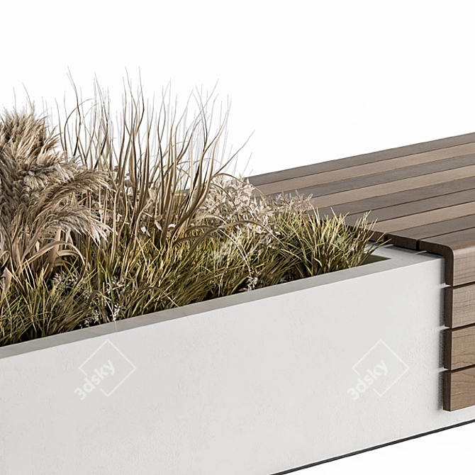 Urban Oasis Bench 3D model image 2