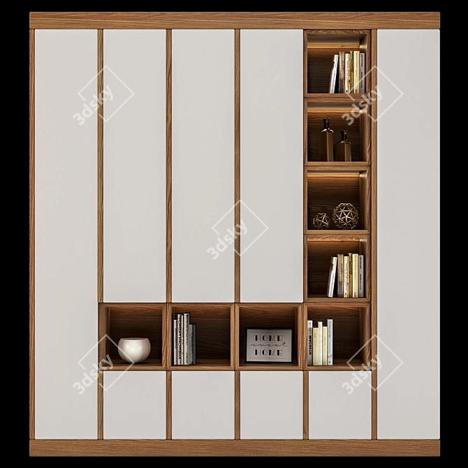 Elegant Essential Wardrobe 3D model image 1