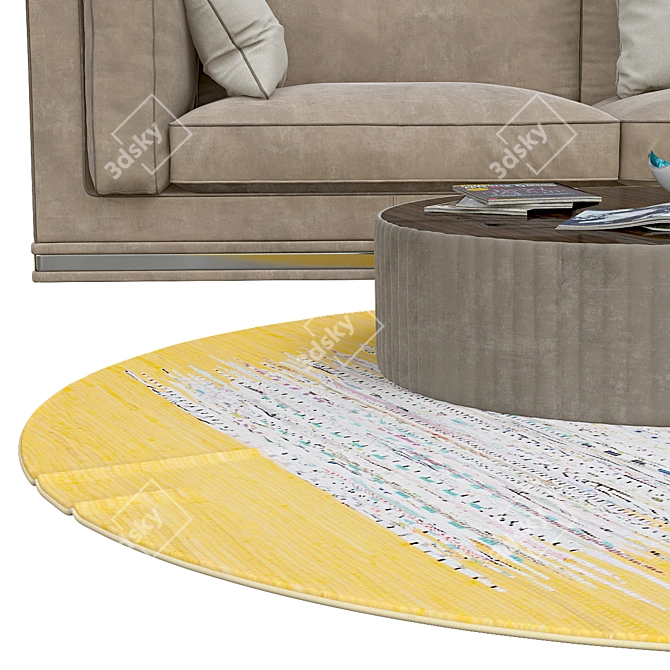 Round Rugs | Modern Style, 09 3D model image 2