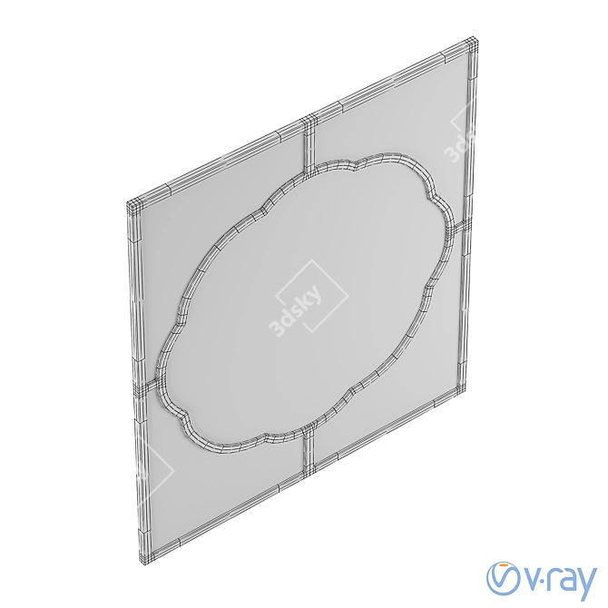 Gabby Dupont Mirror: Exquisite Reflection for Elegant Décor 3D model image 4