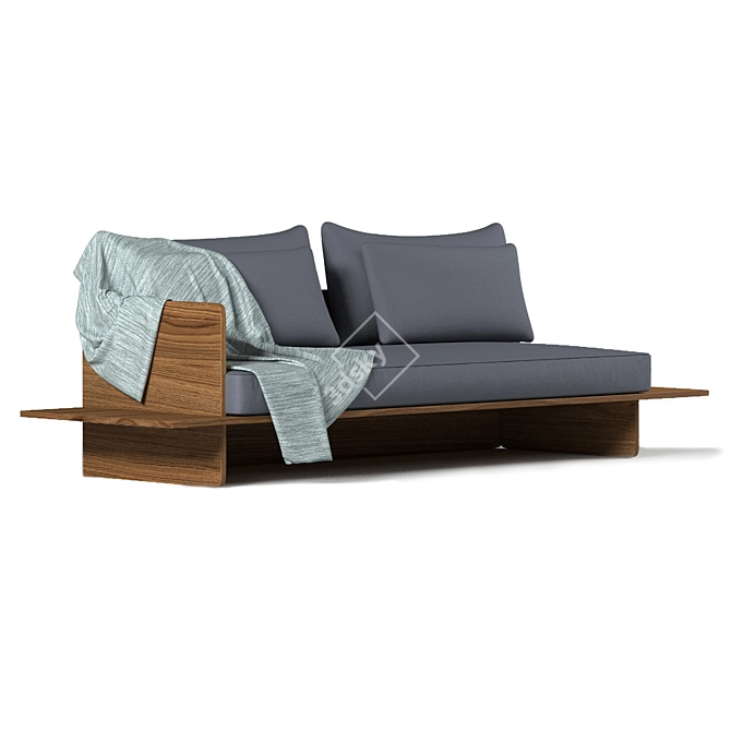 Modern Comfort Copenhagen Sofa 3D model image 3