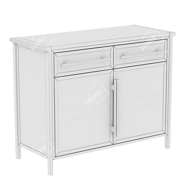 Contempo Chest of Drawers: Stylish and Functional 3D model image 3