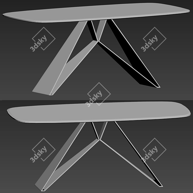 Elegant Kendall Dining Chair 3D model image 4