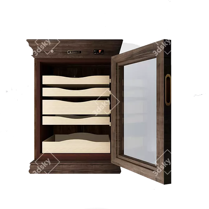 Elegance Wine/Cigar Cabinet 3D model image 2