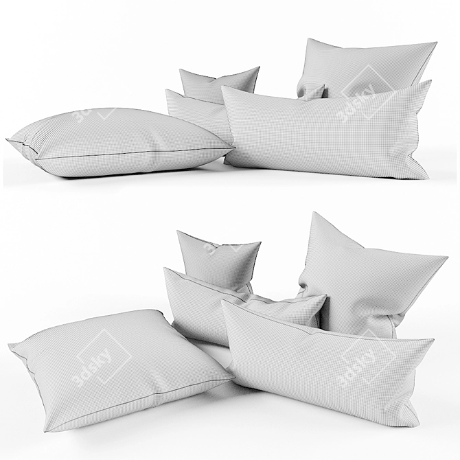 Cozy Pillow Collection: Knipparv, Hannelize, Liktfibbla 3D model image 2