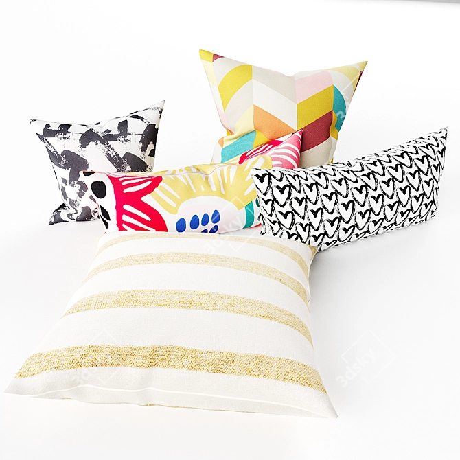 Cozy Pillow Collection: Knipparv, Hannelize, Liktfibbla 3D model image 4