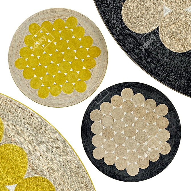 Elegant Circle Rugs | No. 062 3D model image 1