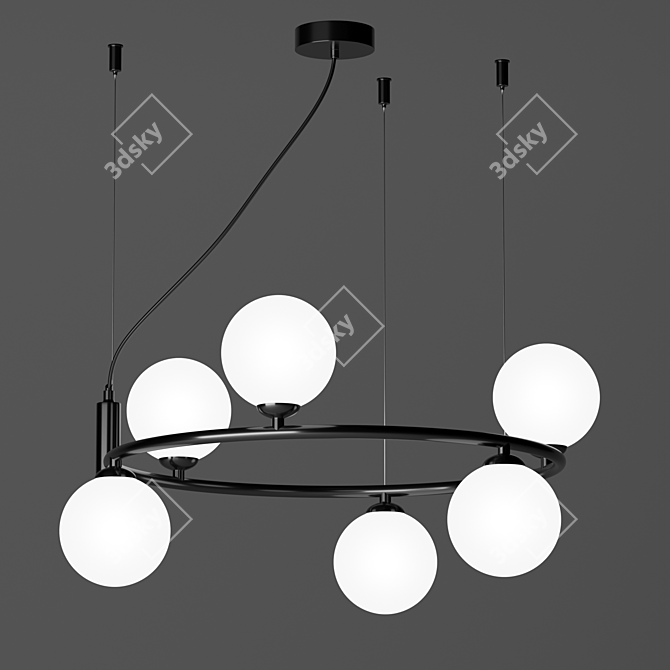 Maytoni Ring Modern Glass Pendant 3D model image 2