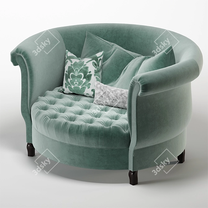 Luxury Harlow Cuddle Chair 3D model image 3