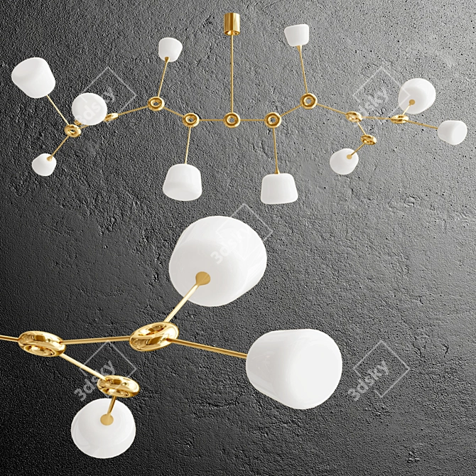 Stylish 180cm Buns Design Lamp 3D model image 2