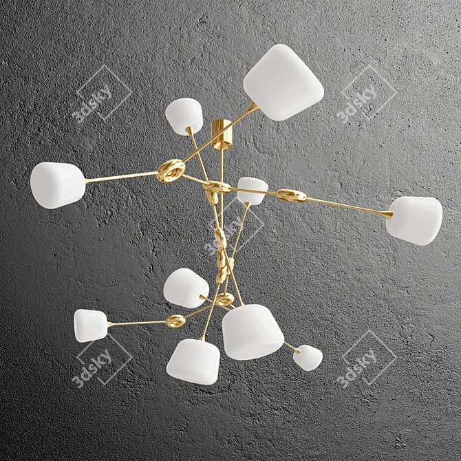 Stylish 180cm Buns Design Lamp 3D model image 3