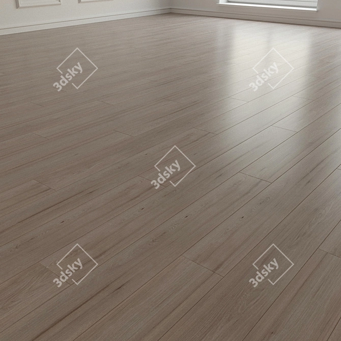 Title: Honeymoon Parquet - Exquisite 3D Wood Flooring 3D model image 2