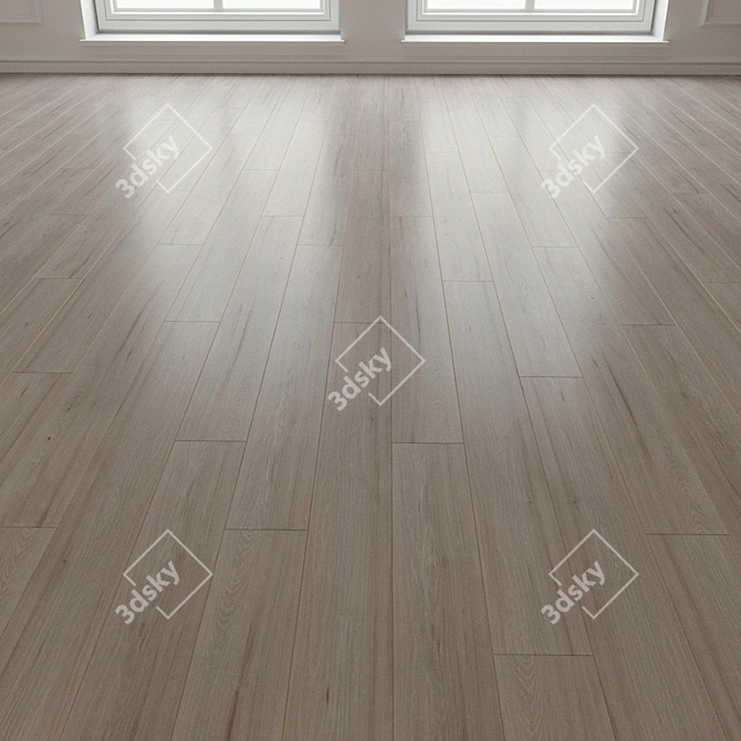 Title: Honeymoon Parquet - Exquisite 3D Wood Flooring 3D model image 3