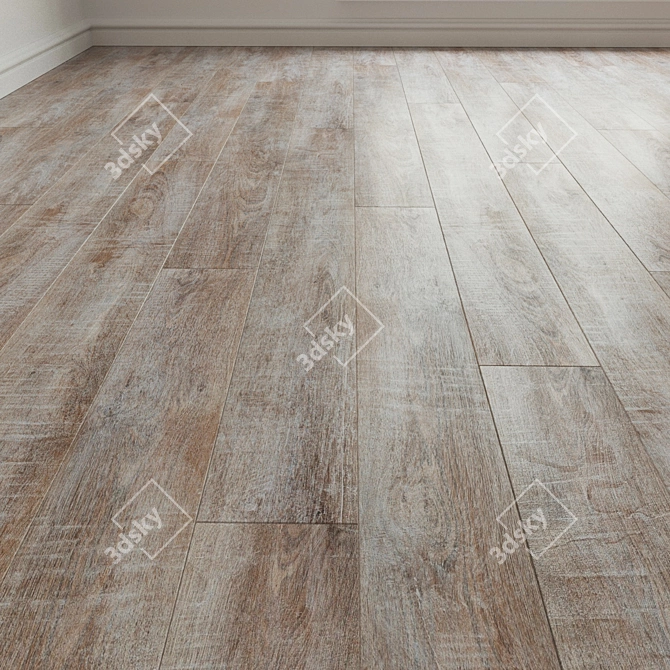 Stunning Laminate Parquet Flooring 3D model image 1