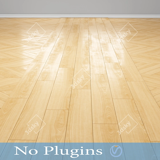 Luxury Wood Flooring 3D model image 1