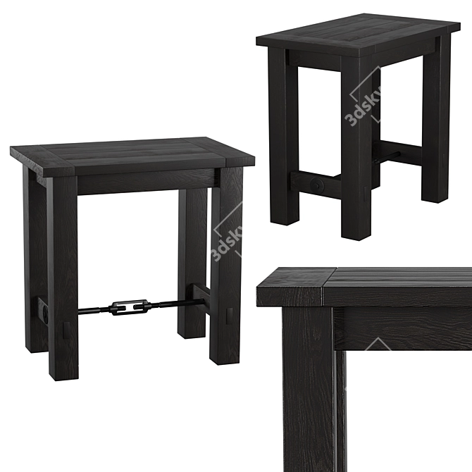 Compact Benchwright 22" End Table 3D model image 1