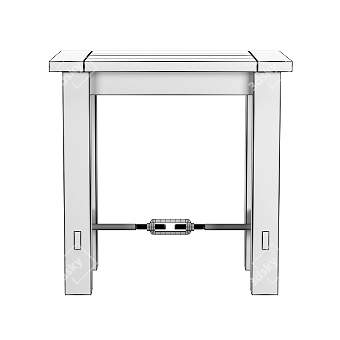 Compact Benchwright 22" End Table 3D model image 5