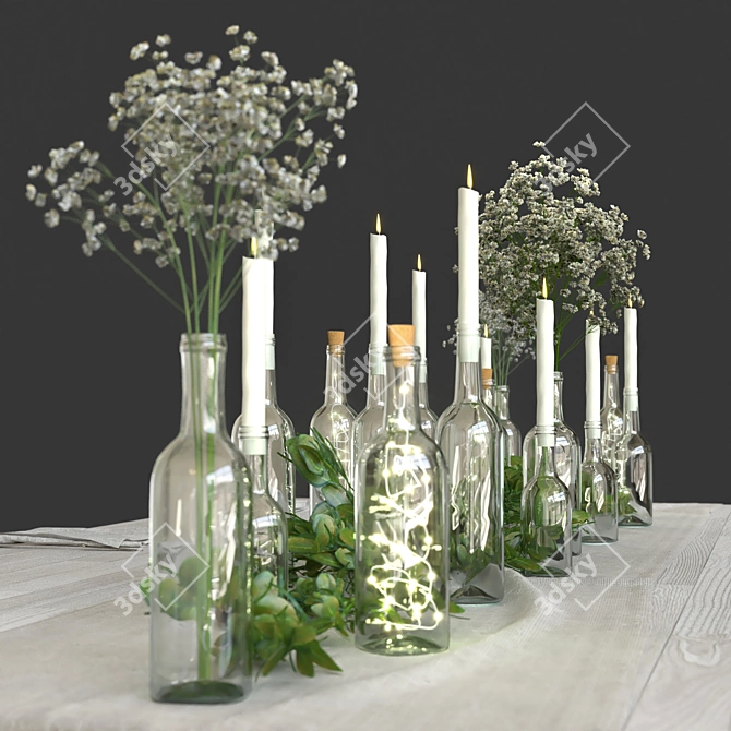 Boho Chic Table Setting 3D model image 4