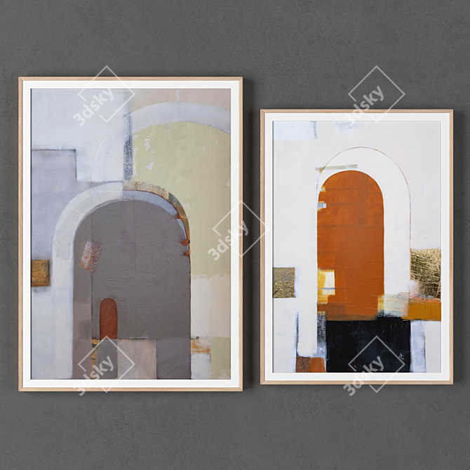 Artistic Duo: 2 Frames Collection 3D model image 1