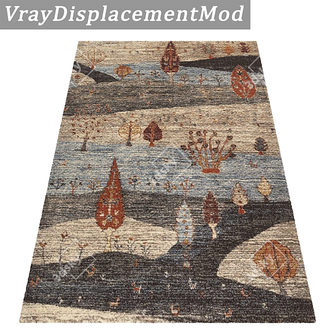 Versatile Carpets: Set of 3 High-Quality Textures 3D model image 3