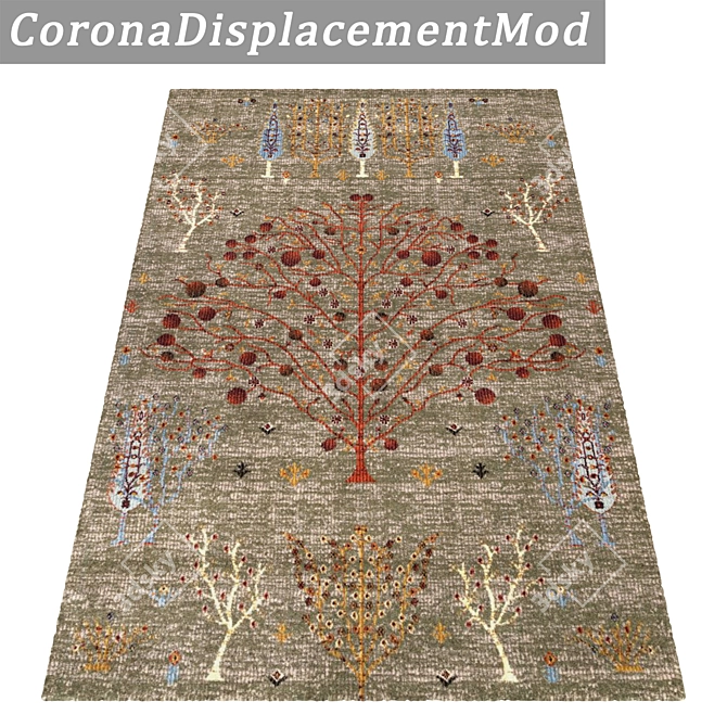 Versatile Carpets: Set of 3 High-Quality Textures 3D model image 4