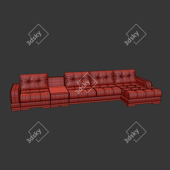 Modern Modular Sofa "Marcello 3D model image 5