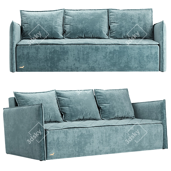JOY Sofa: Comfortable and Stylish Transformation 3D model image 2