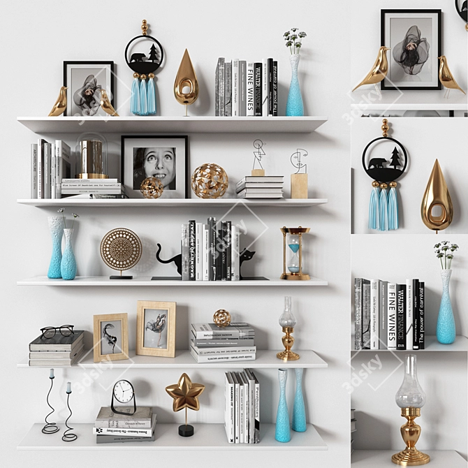 Versatile Shelves: 3D Max Format 3D model image 1