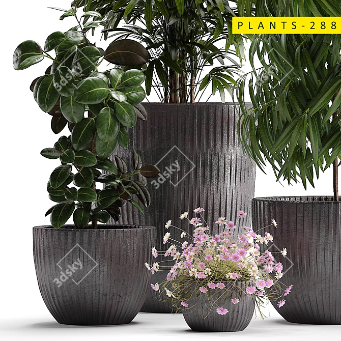 Lush Greenery Collection - 288 Varieties 3D model image 2