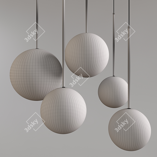 Scandi Pendant Lights - Sleek & Stylish 3D model image 3