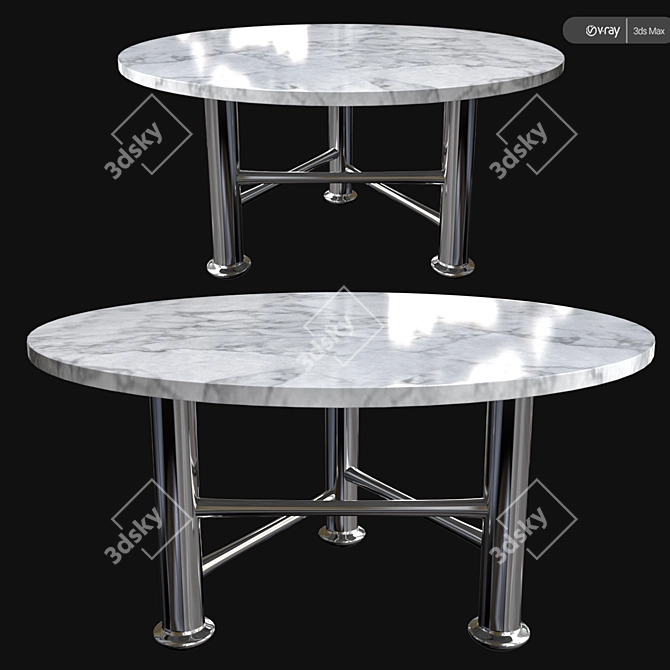 Modern Gervasoni NEXT Table 3D model image 1